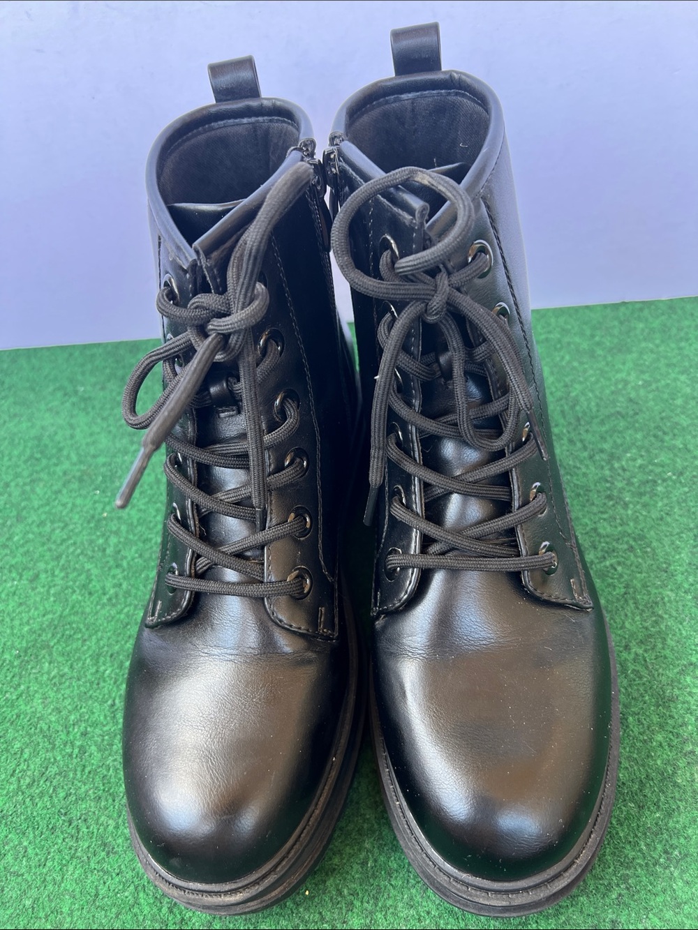 Dream Pairs Black Lace-Up Women's Ankle Boots